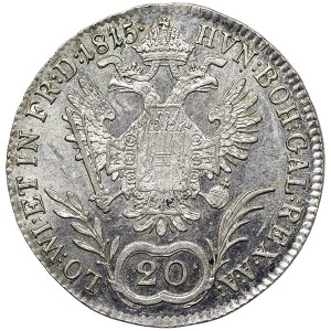 Austria, Francis I, 20 Kreuzer 1815, A Vienna