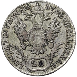 Austria, Francis I, 20 Kreuzer 1815, A Vienna