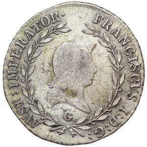 Austria, Francis I, 20 Kreuzer 1815, G Baia Mare (Nagybanya)