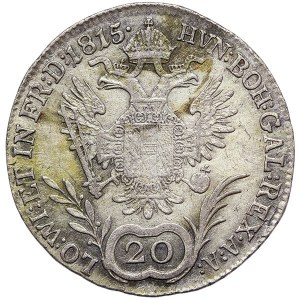 Austria, Francis I, 20 Kreuzer 1815, G Baia Mare (Nagybanya)