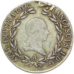 Austria, Francis I, 20 Kreuzer 1819, A Vienna