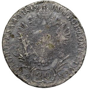 Austria, Francis I, 20 Kreuzer 1819, E Karlsburg (Transylvania)