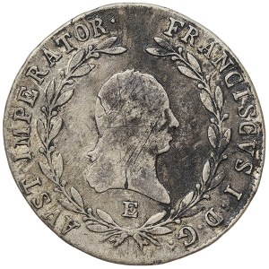 Austria, Francis I, 20 Kreuzer 1821, E Karlsburg (Transylvania)