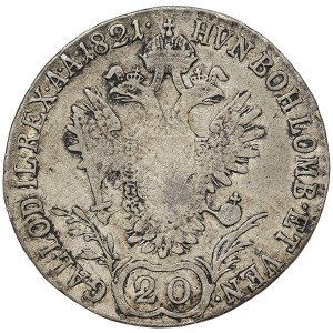 Austria, Francis I, 20 Kreuzer 1821, E Karlsburg (Transylvania)