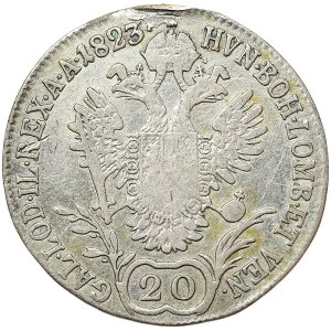 Austria, Francis I, 20 Kreuzer 1823, A Vienna