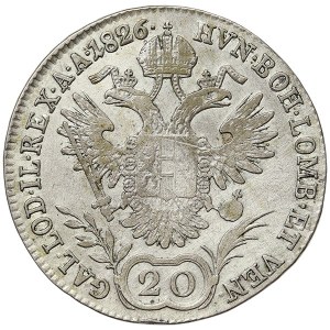 Austria, Francis I, 20 Kreuzer 1826, A Vienna