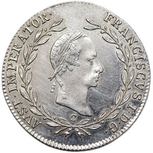 Austria, Francis I, 20 Kreuzer 1830, C Prague