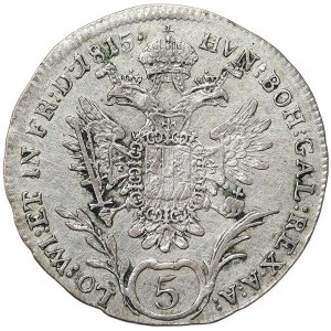 Austria, Francis I, 5 Kreuzer 1815, A Vienna