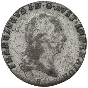 Austria, Francis I, 3 Kreuzer 1820, B Kremnitz