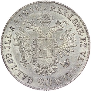 Austria, Ferdinand I, 20 Kreuzer 1841, C Prague