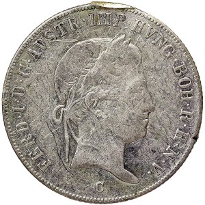 Austria, Ferdinand I, 20 Kreuzer 1843, C Prague