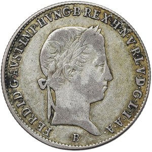 Austria, Ferdinand I, 10 Kreuzer 1843, B Kremnitz