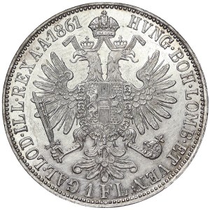 Austria, Franz Joseph I, 1 Gulden 1861, A Vienna