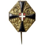 Austria, Franz Joseph I, Pin for the Triple Alliance Kappenabzeichen WWI 1914