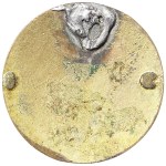 Austria, Franz Joseph I, Anti-Italian Propaganda Pin Kappenabzeichen WWI 1915