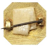 Austria, Franz Joseph I, Anti-England and Anti-Italian Propaganda Pin Kappenabzeichen WWI 1915