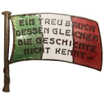 Austria, Franz Joseph I, Anti-Italian Propaganda Pin Kappenabzeichen WWI n.d. (1915)