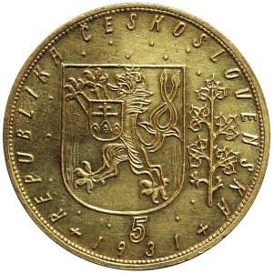 Czechoslovakia, 5 Ducats 1931, Kremnitz