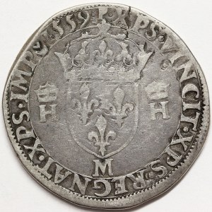France, Henry II, Teston 1559, M Toulouse