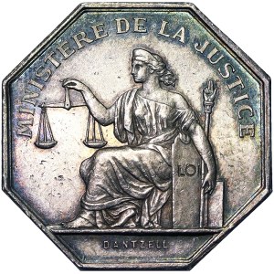 France, Napoleon III, Token French Ministry of Justice n.d.
