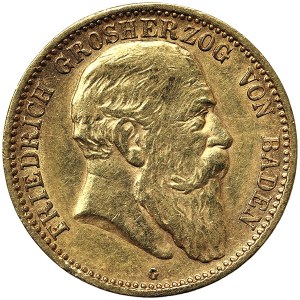 Niemcy, Badenia, Fryderyk I, 10 marca 1905 r., G Stuttgart