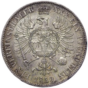 Germany, Prussia, Friedrich Wilhelm IV, Vereinstaler 1859, A Berlin