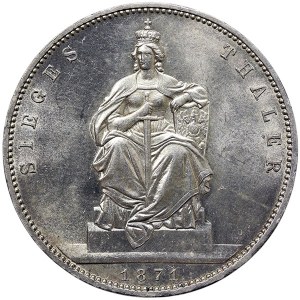 Germania, Prussia, Guglielmo I, Taler 1871, A Berlino
