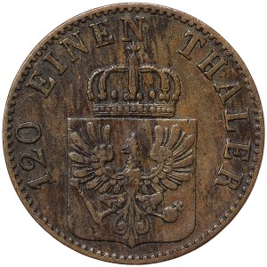 Germany, Prussia, Wilhelm I, 3 Pfennig 1864, A Berlin
