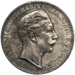Germany, Prussia, Wilhelm II, 3 Mark 1910, A Berlin
