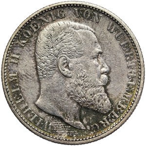 Germany, Württemberg, Wilhelm II, 2 Mark 1905, F Stuttgart