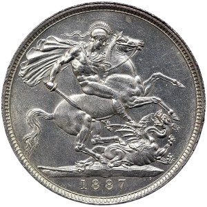Velká Británie, Victoria, Crown 1887, Londýn