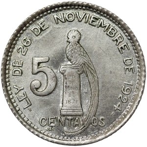 Guatemala, 5 Centavos 1947