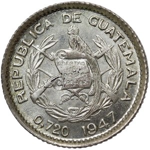 Guatemala, 5 Centavos 1947