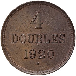 Guernsey, British Dependency, 4 Doubles 1920, H - Birmingham