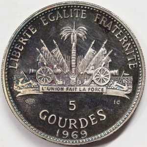 Haïti, 5 Gourdes 1969