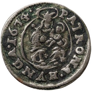 Hungary, Leopold I, Denar 1674, Kremnitz
