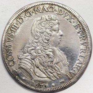 Firenze, Cosimo III de' Medici, Piastra 1677