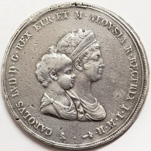 Florence, Carlo Ludovico of Borbone and Maria Luigia regent, Dena (1-1/2 Francescone) 1807