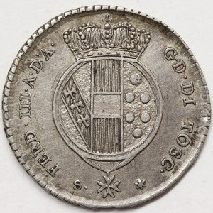 Firenze, Ferdinando III di Lorena, 10 Soldi 1823