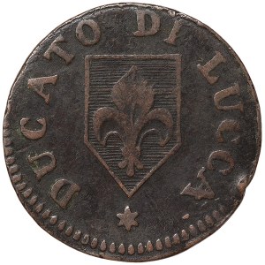 Lucca, Carlo Lodovico von Borbone, 2 Quattrini 1826