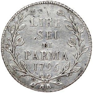 Parma, Ferdinando of Borbone, 6 Lire 1796