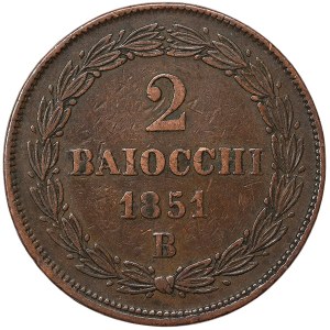 Stato Pontificio, Pio IX, Bologna, 2 Baiocchi 1851