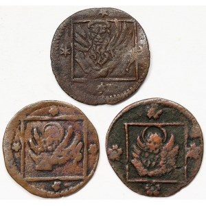 Venice, Anonymous coinage, Lot 3 pcs. Bagattino con il leone in quadro n.d.