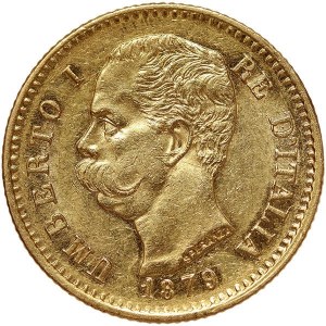 Italské království, Umberto I, 20 lir 1879, Řím