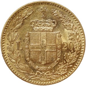 Italské království, Umberto I, 20 lir 1879, Řím