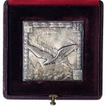 Kingdom of Italy, Vittorio Emanuele III, Silver Medal Plaque of the 9th Alpine Regiment n.d. (1921-25)