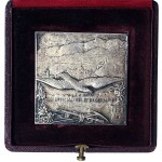 Kingdom of Italy, Vittorio Emanuele III, Silver Medal Plaque of the 9th Alpine Regiment n.d. (1921-25)