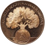 Italian Rep., Medal of the Democratic Left Party (PCI) 1991