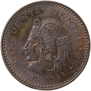 Messico, Seconda Rep., 50 Centavos 1956