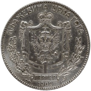 Montenegro, Kingdom, Nicholas I, 1 Perper 1909